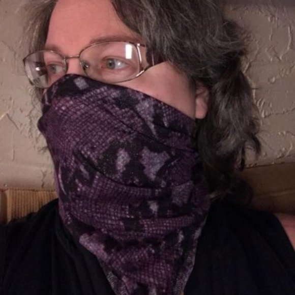 Purple Snakeskin knit Motorcycle NeckGaiter DuRag main image 5